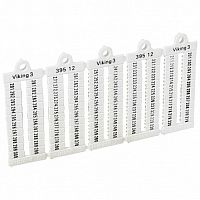 Листы с этикетками для клеммных блоков Viking 3 - горизонтальный формат - шаг 8мм²- цифры от 1 до 1 |  код. 039525 |   Legrand